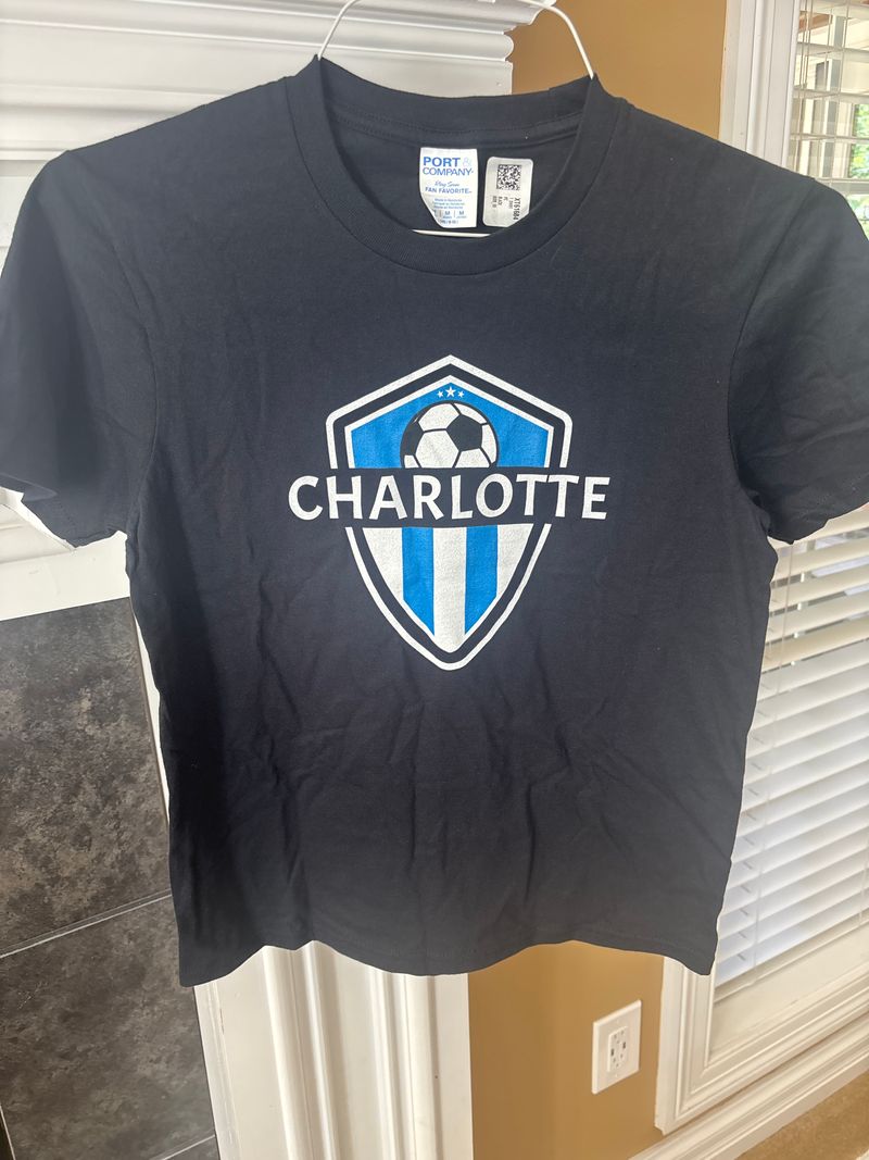 Charlotte FC black logo TShirt NWT Charlotte FC black logo TShirt NWT 9
