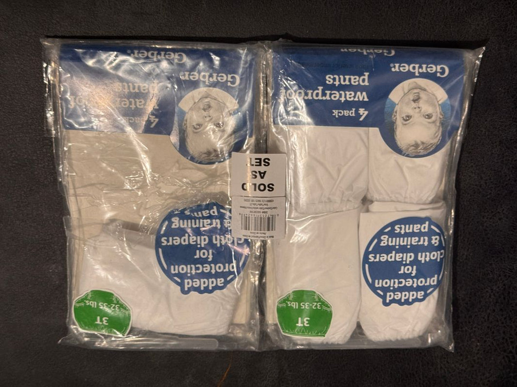 Gerber NEW - 3 pack waterproof pants Potty and Diapering