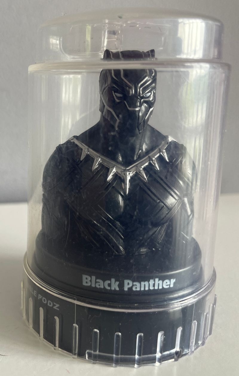 Decorative Black Panther Figure in Plastic Dome  Figures and Animals
