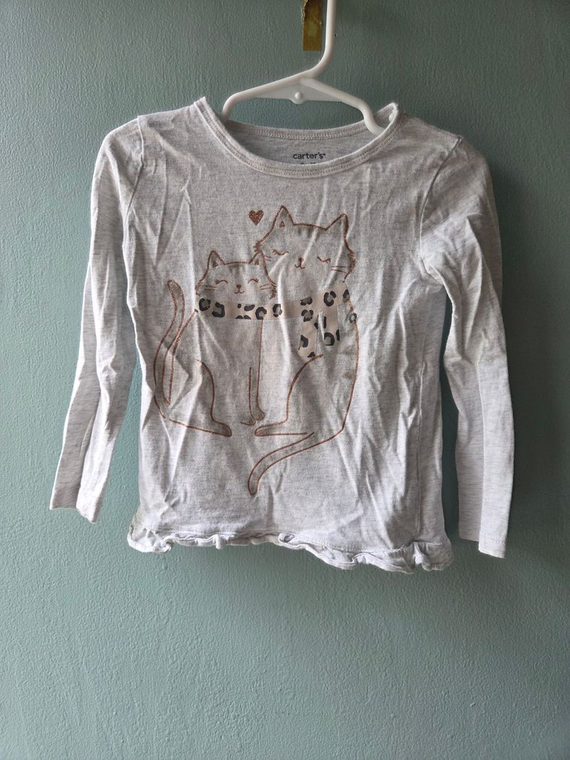 Carters 3T cat shirt Carters 3T cat shirt 3T