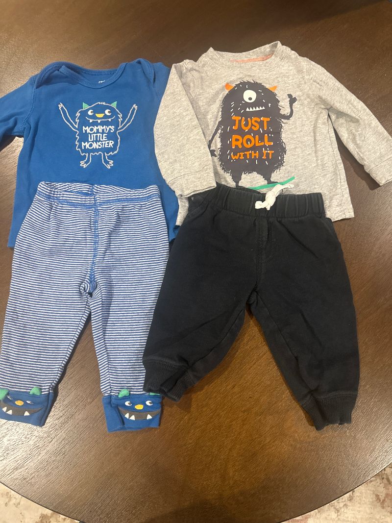 Carter, Outfits-2, long sleeve Boys outfits, 6 months, long sleeve 6 Months