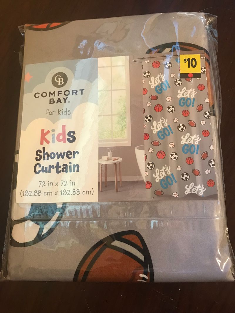 NEW NEW sports shower curtain
