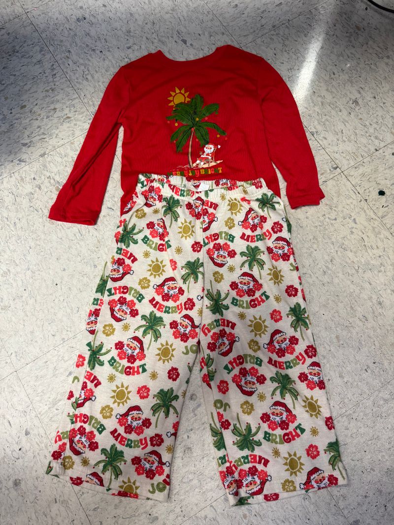 Kohls Christmas pajamas- some wash wear 2T