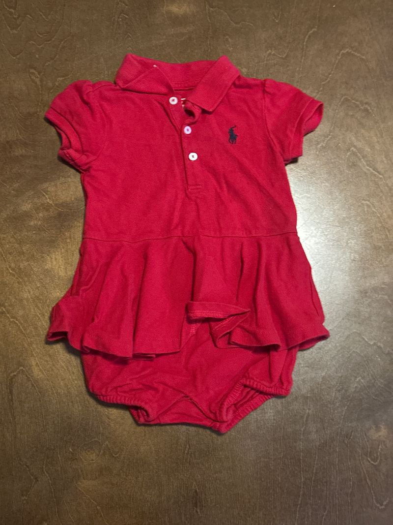 18 month Ralph Lauren red dress onesie 18 month Ralph Lauren red dress onesie 18 Months