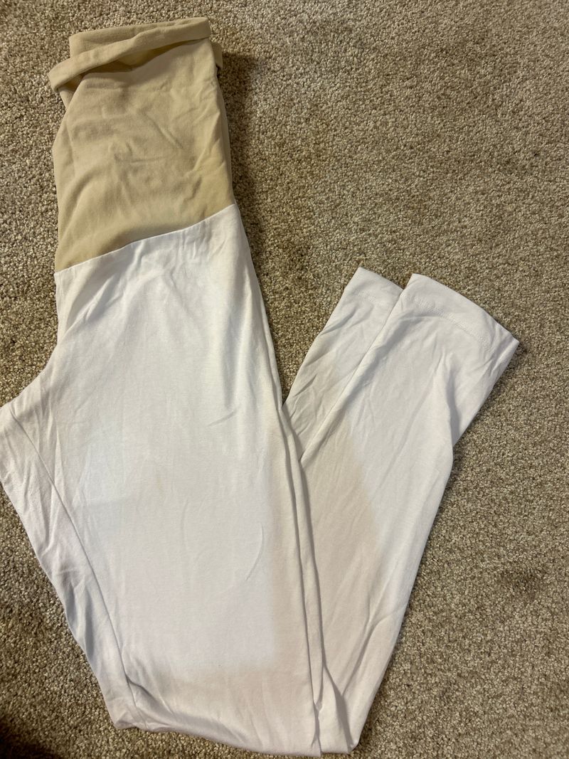 Motherhood Maternity M white leggings Motherhood Maternity M white leggings Women's Med 8-10