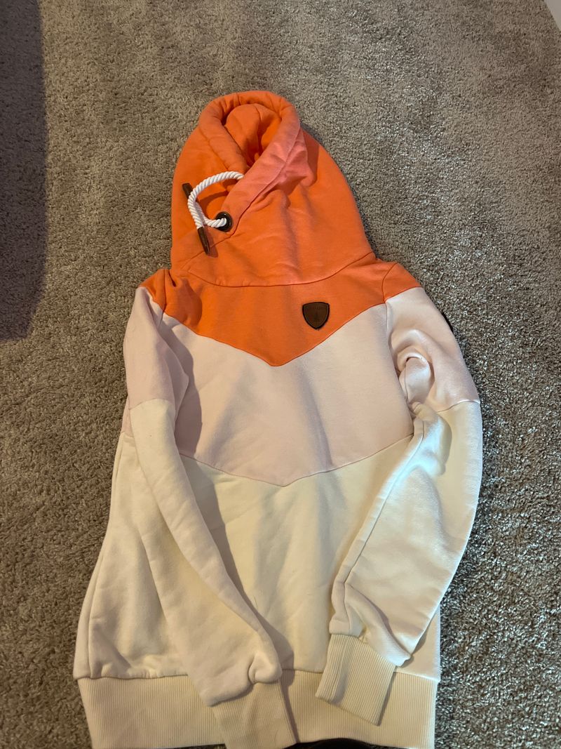 Wanakome Orange white and pink hoodie Women's - S