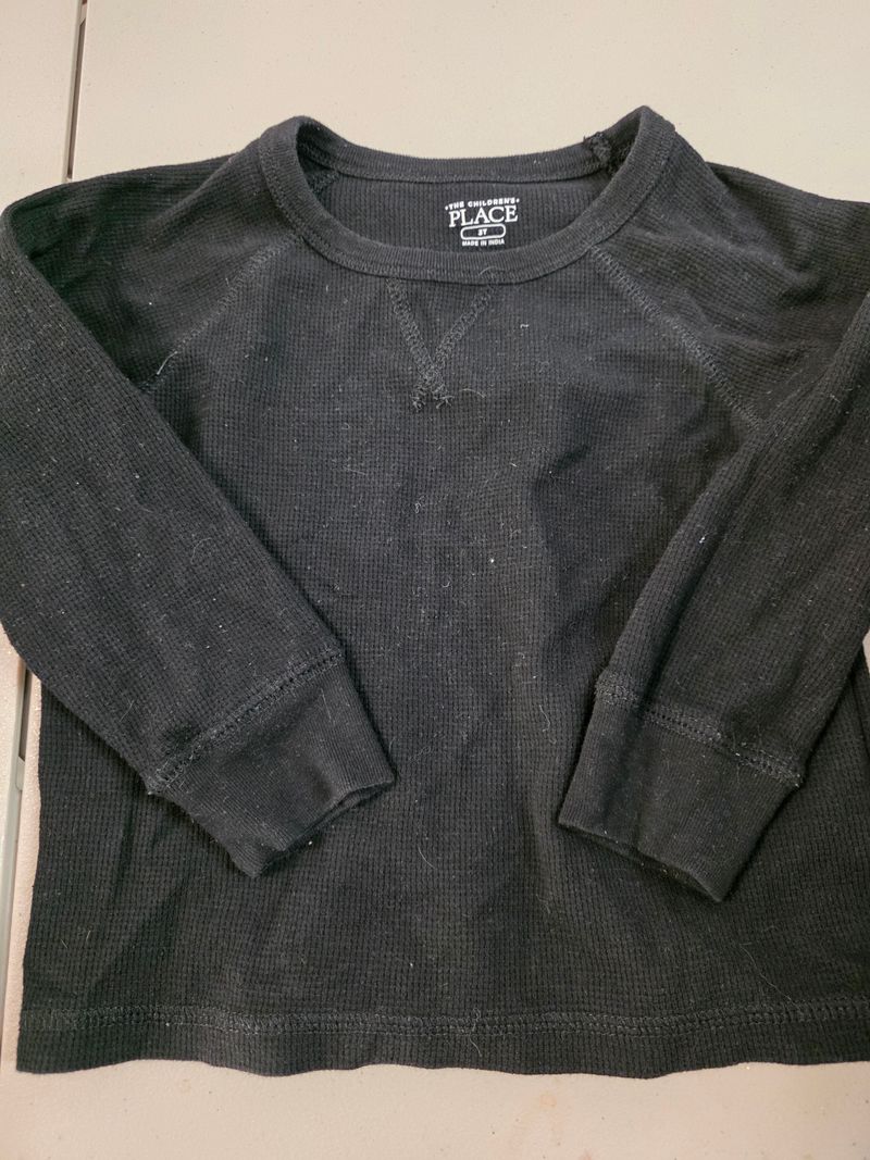 The children's place Black long sleeves shirt 3T