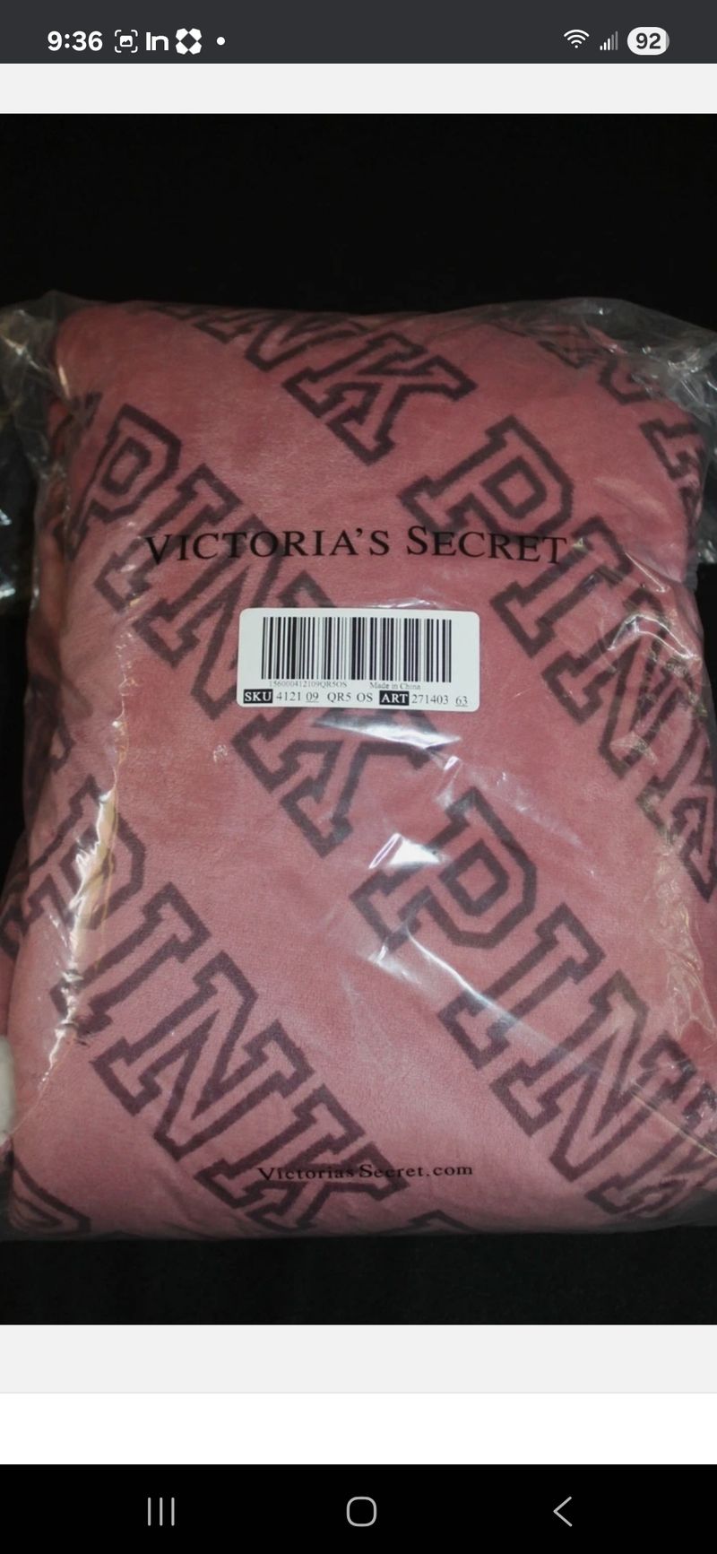 Victoria Secret Pink New Victoria Secret Pink sherpa logo blanket Blanket