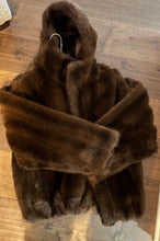 Load image into Gallery viewer, Donna Slayers Fabulous Furs Faux fur bomber coat with hood in excellent condition Women&#39;s - M
