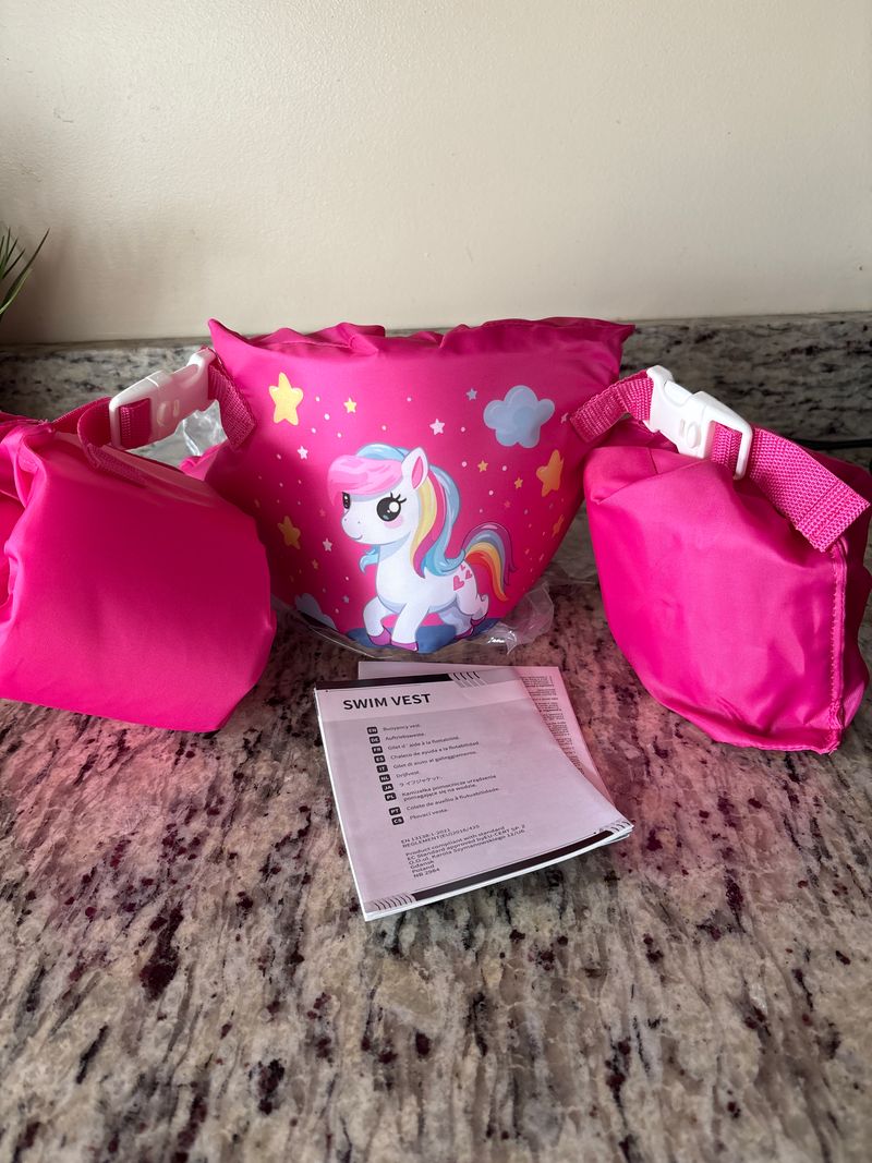Swim vest Pink unicorn brand new