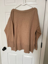 Load image into Gallery viewer, LOFT Carmel, tan boat neck sweater Women's - XXL
