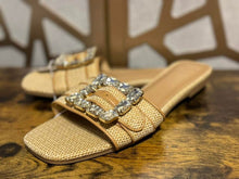 Load image into Gallery viewer, A new Day Tan Sandals with Rhinestones NWT, Womens Size 10, Slides, Shoes, New with Tags, Retail $30 #3 10 (Adult)
