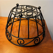 Load image into Gallery viewer, Black Metal Basket 10 inch round 6 inch tall
