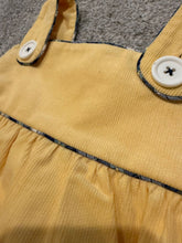 Load image into Gallery viewer, TBBC Boutique Bubble Yellow Corduroy- Like New - Gorgeous 12 Months
