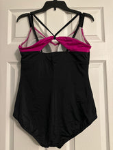 Load image into Gallery viewer, Reebok Size 14 black &amp; pink whole piece swimsuit with sewn in cups Women's - XL
