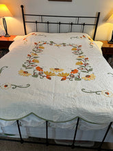 Load image into Gallery viewer, Vintage Quilt hand stitched Large Twin or full 76 x 88 Twin
