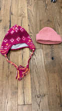 Load image into Gallery viewer, 2 winter hats 1 northface and 1 pink beanie 8

