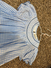 Load image into Gallery viewer, Lil Cactus Blue smocked dress 6

