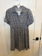 Load image into Gallery viewer, J. Crew NWT. Navy blue display floral dress Women's 10
