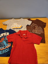 Load image into Gallery viewer, Marvel, falls creek, garanimals 3 t shirts, 1 polo shirt 2T

