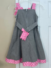 Load image into Gallery viewer, Bonnie Jean Black pink plaid dress 6
