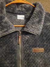 Load image into Gallery viewer, Columbia fire side sherpa full zip jacket Dark Gray Columbia sherpa full zip womens jacket Women's - XXL
