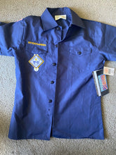 Load image into Gallery viewer, Cub Scout uniform shirt size medium NEW Navy 10
