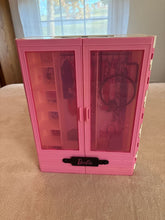 Load image into Gallery viewer, Barbie 13" x 10" Pink Barbie Wardrobe Closet Dolls and Accessories
