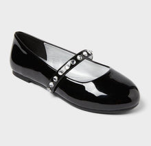 Load image into Gallery viewer, New Cat and Jack Black Dress Shoes NWT, Girls size 1 1 (Big Kid)
