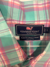 Load image into Gallery viewer, Vineyard vines Pink/green plaid Men's - L
