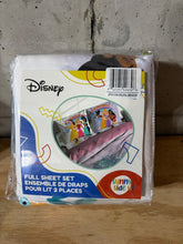 Load image into Gallery viewer, Disney, Sunny Side Up, Full sheet set, Disney Princesses, incl 1 fitted &amp; 1 flat sheet w/2 pillow cases Full
