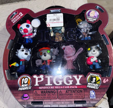 Load image into Gallery viewer, Piggy from Roblox NWT 10 Piggy figurines with carrying case Figures and Animals
