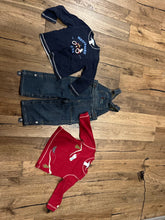Load image into Gallery viewer, Janie and Jack two tops one overall Three pieces 18 Months
