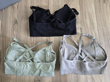 Load image into Gallery viewer, AngelHood Nursing Bras 1 black, 1 green, and 1gray nursing sportbras XL
