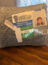 Load image into Gallery viewer, Hug Bud, Gray, Weighted blanket cover, zipper, Sm, Can be used by itself, weighs approx 3 lbs, Sensory, washable Blanket
