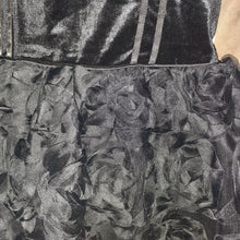 Load image into Gallery viewer, Kensie Girl Special Occassion black sleeveless rose petal skirt 10
