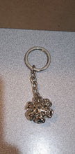 Load image into Gallery viewer, Argento SC Pink Swarovski Crystal Flower Keyring
