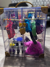 Load image into Gallery viewer, Rainbow high Closet carrying case with clothes shoes suitcase chair Dolls and Accessories
