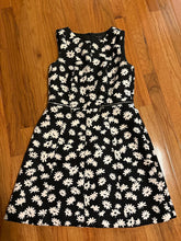 Load image into Gallery viewer, Ann Taylor Size 4 petite black dress white flowers Women's 4
