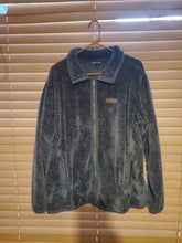 Load image into Gallery viewer, Columbia fire side sherpa full zip jacket Dark Gray Columbia sherpa full zip womens jacket Women's - XXL

