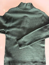 Load image into Gallery viewer, Polo Ralph Lauren Green qtr zip, logo sweater, EUC 10
