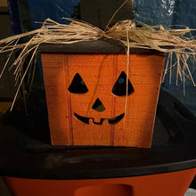 Load image into Gallery viewer, Wood block Halloween &amp; Christmas Bought at a craft fair, 2 sided
