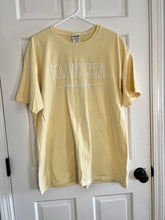 Load image into Gallery viewer, Comfort Wash Bowling Green Kentucky Yellow shirt 100 percent cotton size XL Women's - XL
