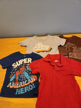 Load image into Gallery viewer, Marvel, falls creek, garanimals 3 t shirts, 1 polo shirt 2T
