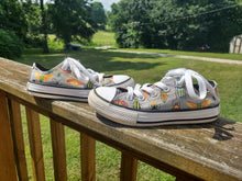 Load image into Gallery viewer, Converse chuck Taylor's all star low style Gray boys converse shoes with bugs all over them 11 (Lil' Kid)
