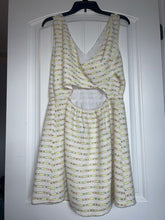 Load image into Gallery viewer, Olive + Oak Cream dress with criss cross back worn once Women's - L
