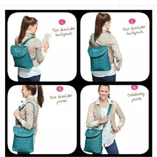 Load image into Gallery viewer, 31 Vary You purse pink quilted EUC See pic 2 for ways to transform 12 in tall and wide 4 in deep Purse
