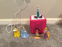 Load image into Gallery viewer, Toniebox and tonies Toniebox and Belle, Cinderella, Elsa, Moana and Rapunzel tonies
