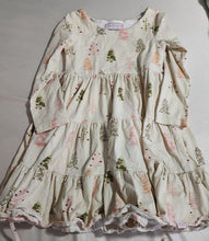 Load image into Gallery viewer, Sweet honey Cream colored christmas tree twirl dress 8
