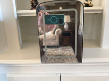 Load image into Gallery viewer, Mini beauty fridge NEW black 4L mirrored front with LED light
